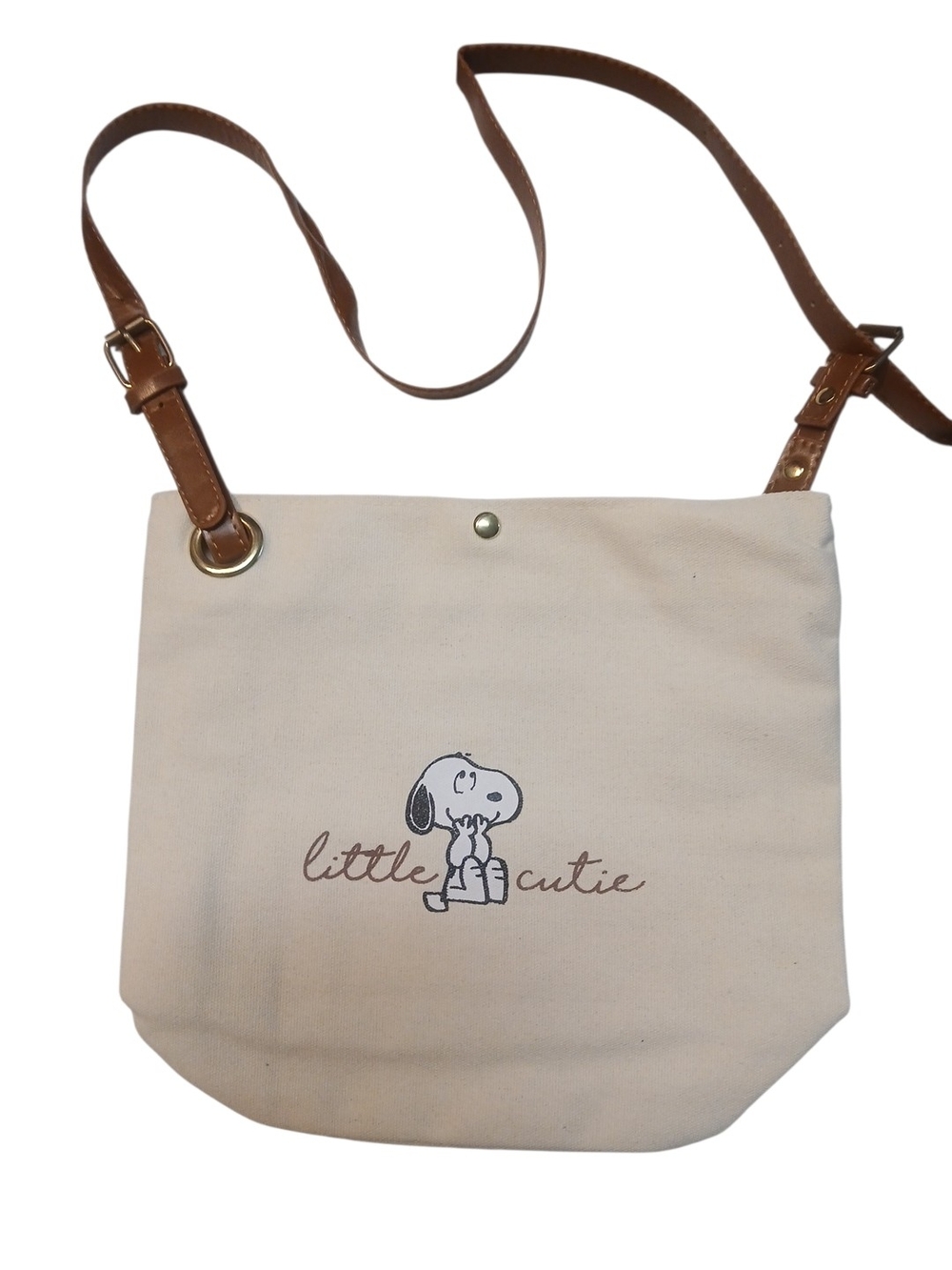 Peanuts -NWT, 2026 Edition of Snoopy's Little Cutie Canvas Bag W/ Inside Pockets